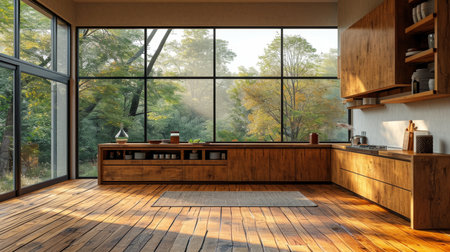 empty room light window old house, tone pastelの素材