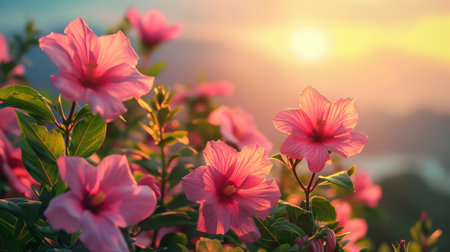 flowers summer backgroundの素材