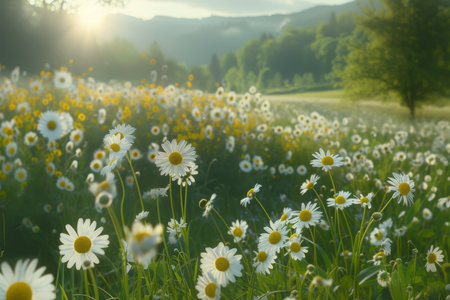 flowers summer backgroundの素材