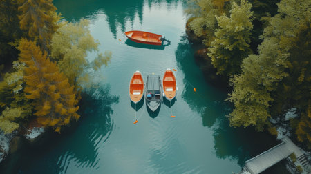 summer aerial view backgroundの素材