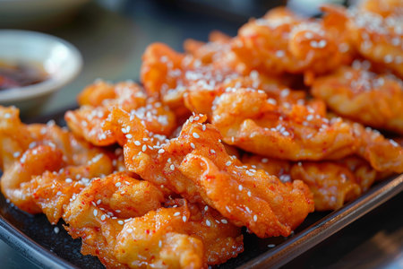 fried fish fillets in batterの素材