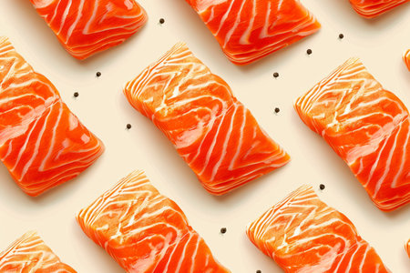red fish fillet flat top viewの素材