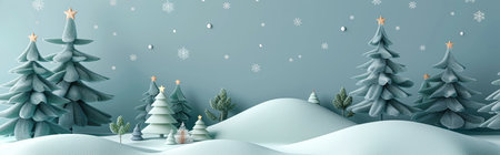 Christmas horizontal banner, template header for website. Merry Christmas and Happy New Year holiday bannerの素材
