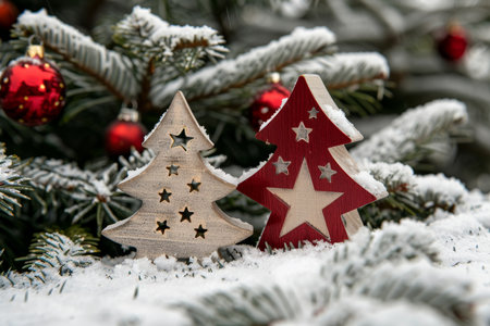 Christmas and New Year holidays backgroundの素材