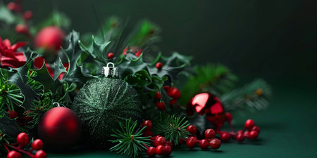 Christmas and New Year holidays backgroundの素材