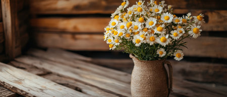 A colorful Easter scene featuring decorated eggs and blooming flowers ,.,の素材