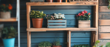 Colorful Easter decorations and symbols create a festive atmosphere in a cheerful room ,.,の素材