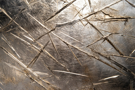 Close-up of a metallic surface with multiple sticks protruding from it,.の素材