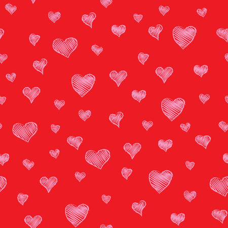 seamless texture of  heartsのイラスト素材