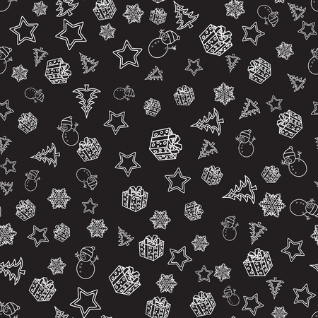 Christmas seamless pattern for cover designのイラスト素材