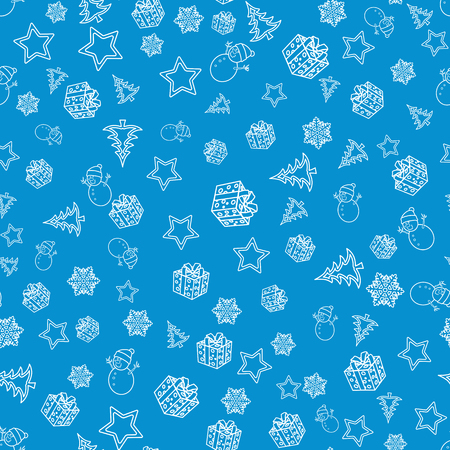 Christmas seamless pattern for cover designのイラスト素材