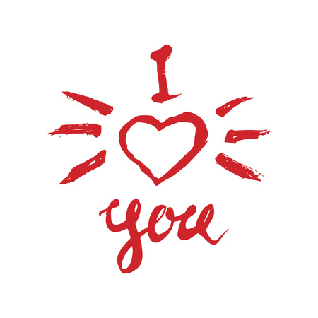 illustration of inspiration and heart. Hand drawn.のイラスト素材