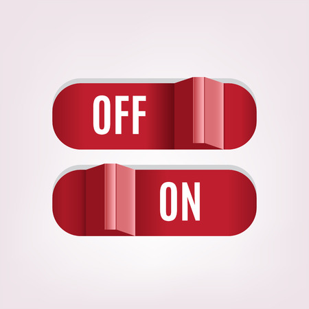 illustration of on off switch button for web designのイラスト素材