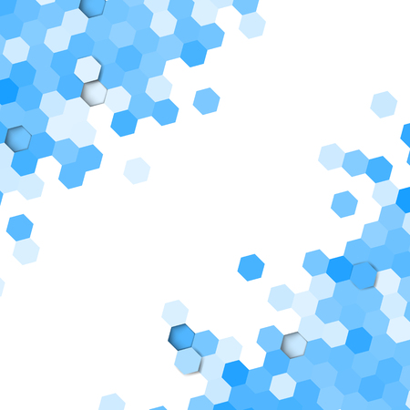 Vector background. Illustration of abstract texture with hexagons. Pattern design for banner, poster, card, postcard, coverのイラスト素材