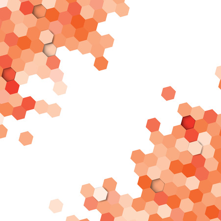 Vector background. Illustration of abstract texture with hexagons. Pattern design for banner, poster, card, postcard, coverのイラスト素材