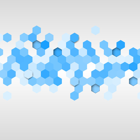 Vector background. Illustration of abstract texture with hexagons. Pattern design for banner, poster, card, postcard, coverのイラスト素材