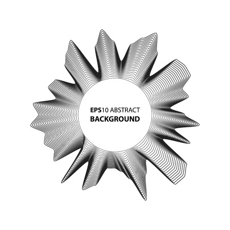 Minimalistic abstract background Eps 10 vector illustration for album music cover. Design element of many random circle with noise.のイラスト素材