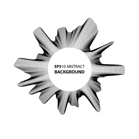 Minimalistic abstract background Eps 10 vector illustration for album music cover. Design element of many random circle with noise.のイラスト素材