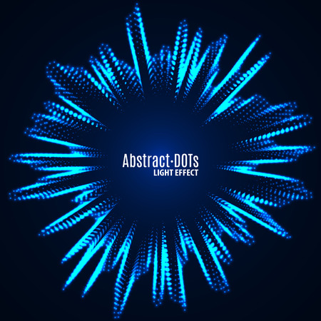 Minimalistic abstract lighten dots background vector illustration for album music or other cover. Design element of dots with same random and noise.のイラスト素材