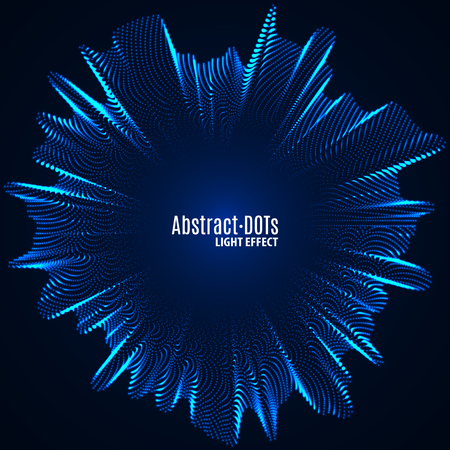 Minimalistic abstract lighten dots background vector illustration for album music or other cover. Design element of dots with same random and noise.のイラスト素材