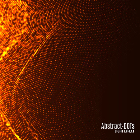 Minimalistic abstract lighten dots background vector illustration for album music or other cover. Design element of dots with same random and noise.のイラスト素材