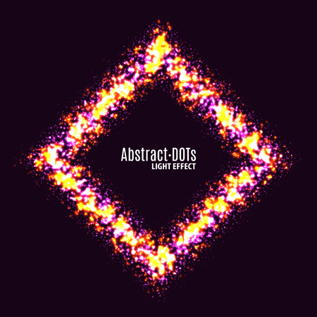 Minimalistic abstract lighten dots background vector illustration for album music or other cover. Design element of dots with same random and noise.のイラスト素材