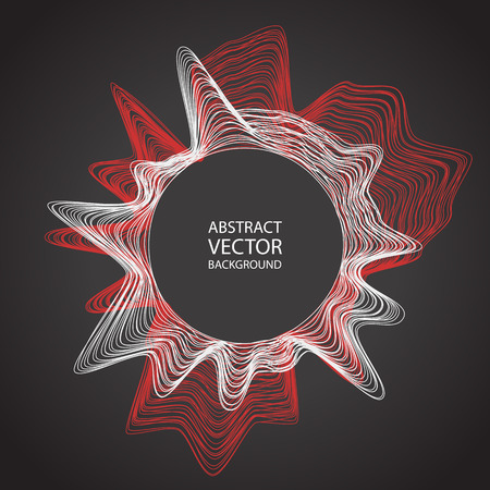 Minimalistic abstract line background vector illustration for album music or other cover. Design element of lines with same random and noise.のイラスト素材