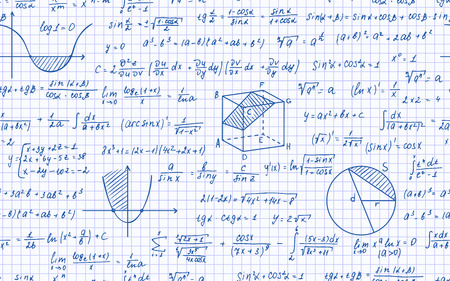 Math seamless patternのイラスト素材