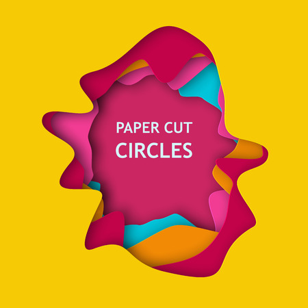 Paper cut backgroundの写真素材