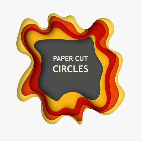 Paper cut backgroundの写真素材