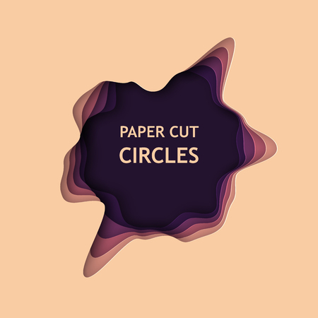 Paper cut backgroundの写真素材