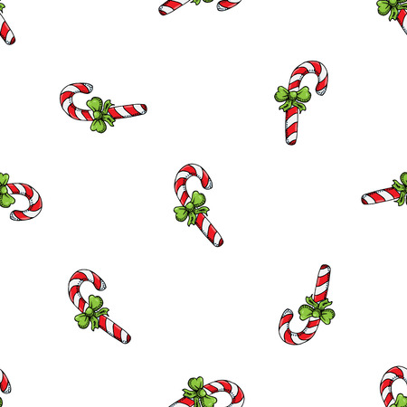 Hand drawn Christmas patternの写真素材