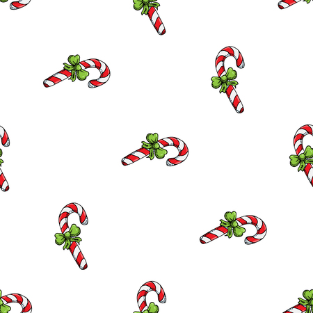 Hand drawn Christmas patternの写真素材