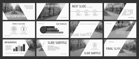 Original presentation templates design. This template is the best as a business presentation, corporate report, used in marketing and advertising, the annual report, flyer and banner.の写真素材