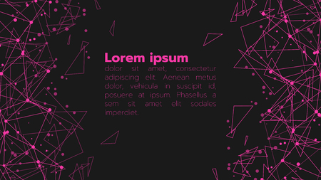 Abstract polygonal background for your presentation, card, web, banner, advertising, cover of annual report and other. Full vector illustration with easy change color.のイラスト素材