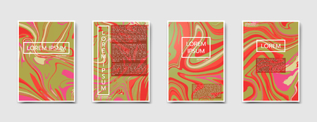 Marble modern posters design. Abstract vector illustration.のイラスト素材