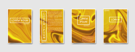 Marble modern posters design. Abstract vector illustration.のイラスト素材