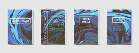 Marble modern posters design. Abstract vector illustration.のイラスト素材