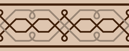 Vector seamless celtic pattern. Use as border to somethingのイラスト素材