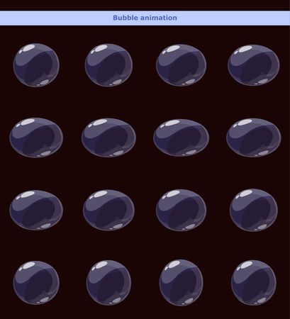 The game cartoon bubble frames for animationのイラスト素材