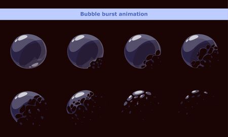 The game cartoon bubble frames for animationのイラスト素材