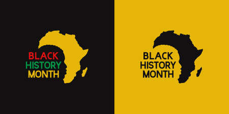 Black History Month vector template. Design for banner, greeting cards or print.のイラスト素材
