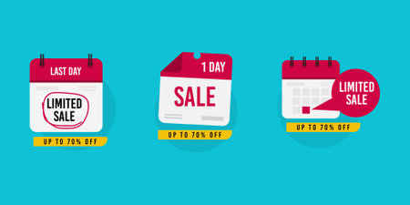 Sale design banner templates. Vector illustration. Store label. 50% off.のイラスト素材