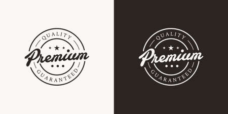 Illustrations of premium logo stamp designのイラスト素材