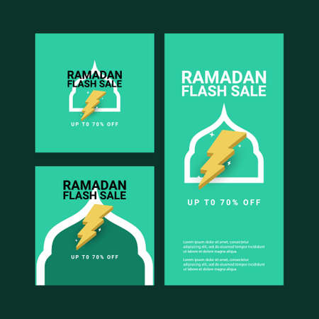 Set ramadan banners design templateのイラスト素材