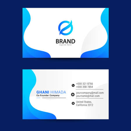 Elegant business card design templateのイラスト素材