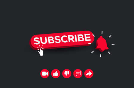 Subscribe like and share template.のイラスト素材