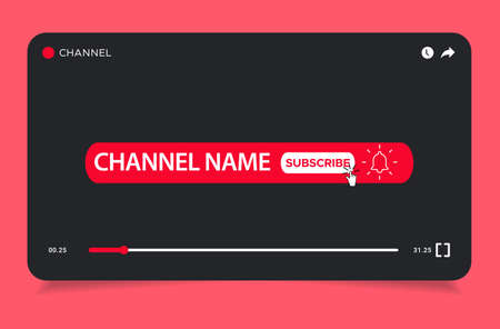 Subscribe like and share template.のイラスト素材