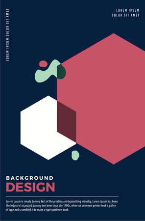 Modern background design template. Design for digital banner or print.のイラスト素材