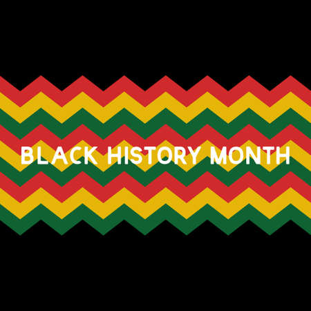 Black History Month vector template. Design for banner, greeting cards or print.のイラスト素材